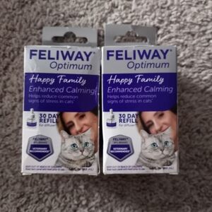 NWOT NIP Feliway Optimum Enhanced Calming Refill for Cats